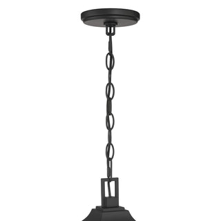 Halston Three Light Hanging Lantern in Powder Coated Black