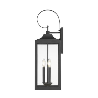 Halston Three Light Lantern in Powder Coated Black