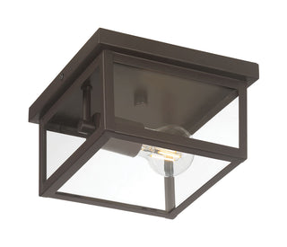 Evanton One Light Flush Mount in Powder Coated Bronze