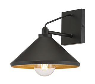 Vectra One Light Wall Sconce in Powder Coated Black