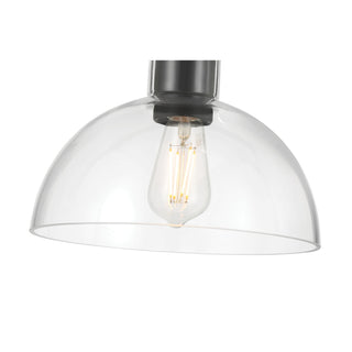 Knightsdale One Light Semi-Flush Mount in Matte Black