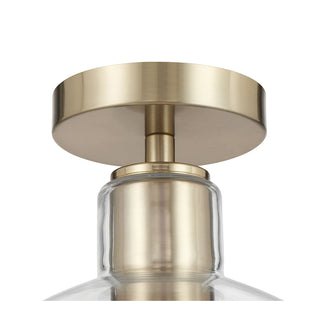 Knightsdale One Light Semi-Flush Mount in Modern Gold