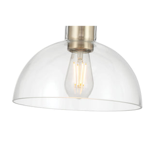 Knightsdale One Light Semi-Flush Mount in Modern Gold