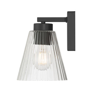 Riville One Light Wall Sconce in Matte Black