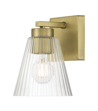 Riville One Light Wall Sconce in Vintage Brass