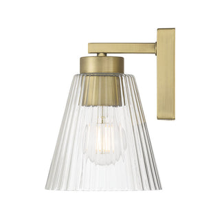 Riville One Light Wall Sconce in Vintage Brass