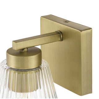 Riville One Light Wall Sconce in Vintage Brass