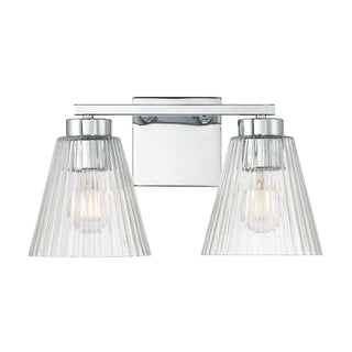 Riville Two Light Vanity in Chrome