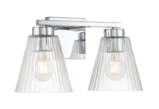 Riville Two Light Vanity in Chrome