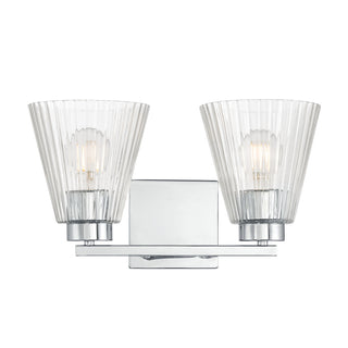 Riville Two Light Vanity in Chrome