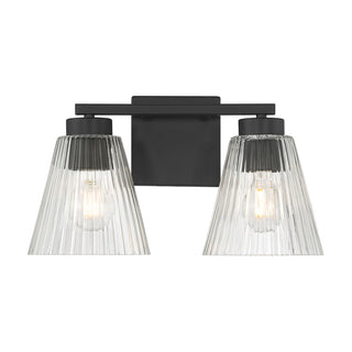 Riville Two Light Vanity in Matte Black