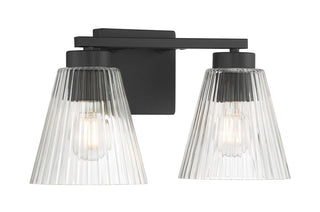 Riville Two Light Vanity in Matte Black