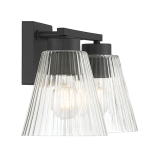 Riville Two Light Vanity in Matte Black