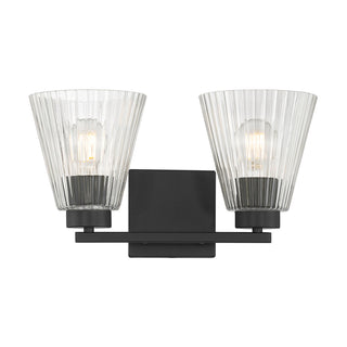 Riville Two Light Vanity in Matte Black