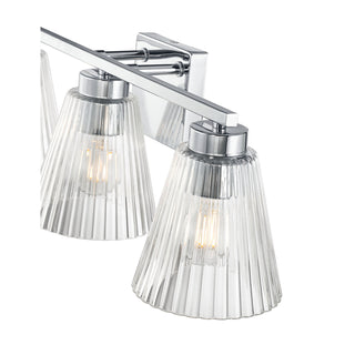 Riville Three Light Vanity in Chrome