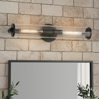 Cylora Two Light Bath Bar in Matte Black