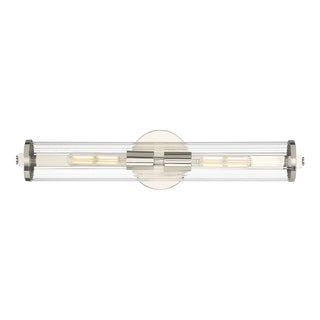 Cylora Two Light Bath Bar in Polished Nickel