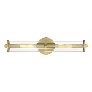 Cylora Two Light Bath Bar in Vintage Brass