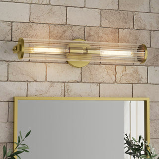 Cylora Two Light Bath Bar in Vintage Brass