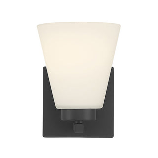 Strayhan One Light Wall Sconce in Matte Black