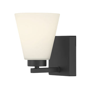 Strayhan One Light Wall Sconce in Matte Black