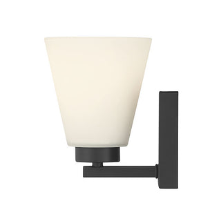 Strayhan One Light Wall Sconce in Matte Black