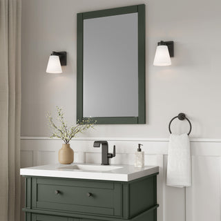 Strayhan One Light Wall Sconce in Matte Black