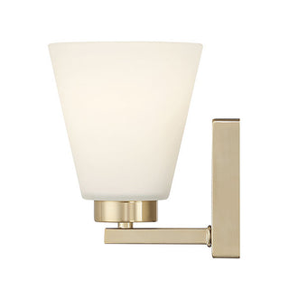 Strayhan One Light Wall Sconce in Modern Gold