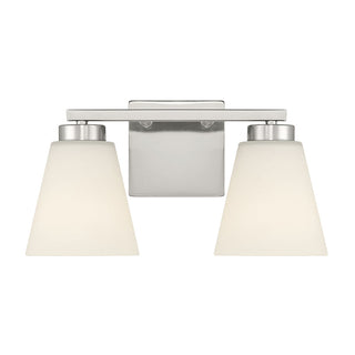 Strayhan Two Light Vanity in Brushed Nickel