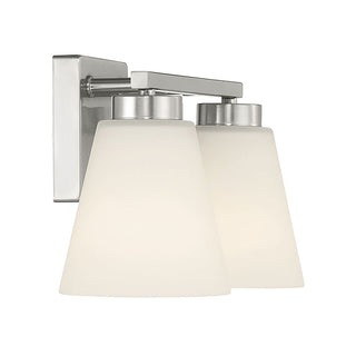 Strayhan Two Light Vanity in Brushed Nickel