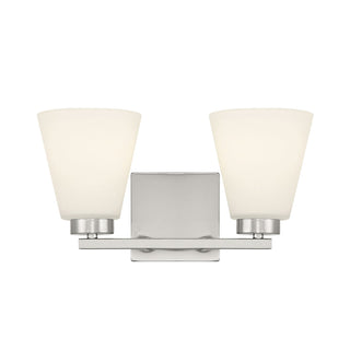 Strayhan Two Light Vanity in Brushed Nickel