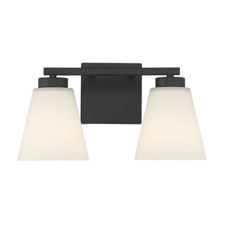 Strayhan Two Light Vanity in Matte Black