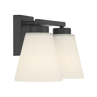 Strayhan Two Light Vanity in Matte Black
