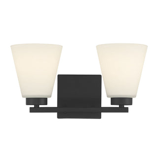 Strayhan Two Light Vanity in Matte Black