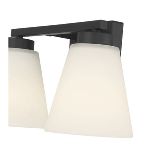 Strayhan Two Light Vanity in Matte Black