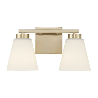 Strayhan Two Light Vanity in Modern Gold