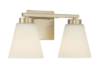 Strayhan Two Light Vanity in Modern Gold