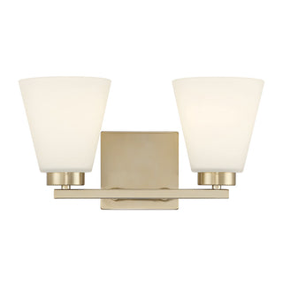 Strayhan Two Light Vanity in Modern Gold
