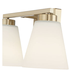 Strayhan Two Light Vanity in Modern Gold