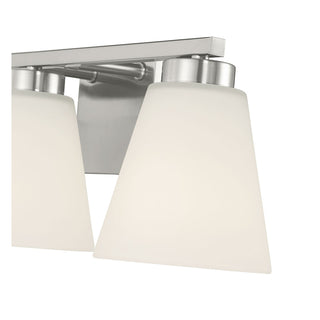Strayhan Three Light Vanity in Brushed Nickel