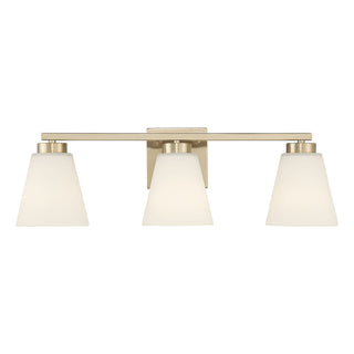 Strayhan Three Light Vanity in Modern Gold