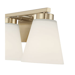 Strayhan Three Light Vanity in Modern Gold