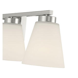 Strayhan Four Light Vanity in Brushed Nickel