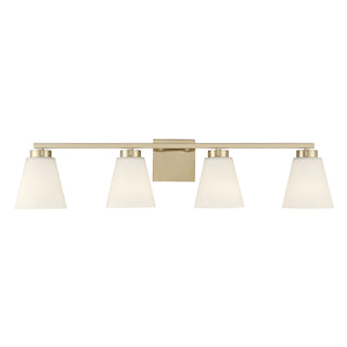 Strayhan Four Light Vanity in Modern Gold