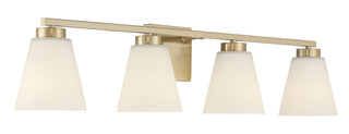 Strayhan Four Light Vanity in Modern Gold