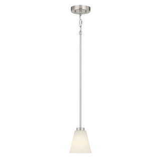 Strayhan One Light Mini Pendant in Brushed Nickel