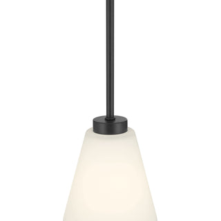 Strayhan One Light Mini Pendant in Matte Black