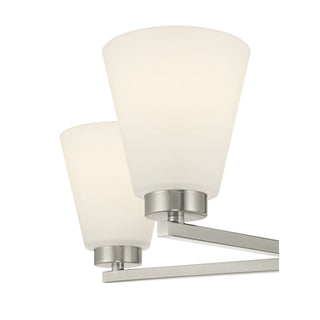Strayhan Five Light Chandelier in Brushed Nickel