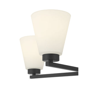 Strayhan Five Light Chandelier in Matte Black