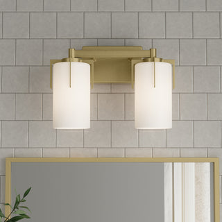 Froselle Two Light Vanity in Vintage Brass